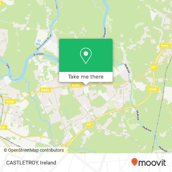 CASTLETROY map