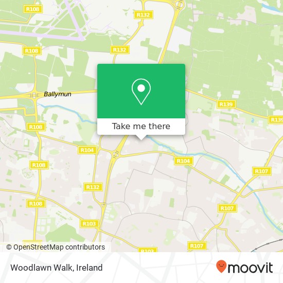 Woodlawn Walk map
