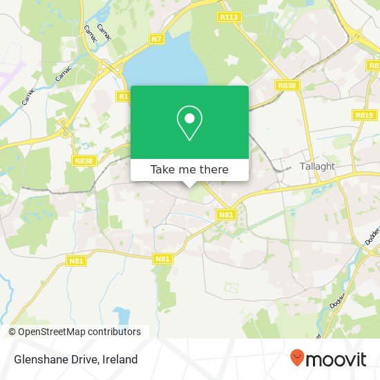 Glenshane Drive map