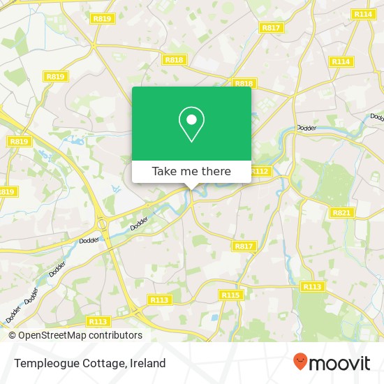 Templeogue Cottage map