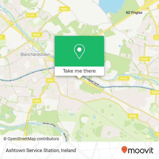 Ashtown Service Station map