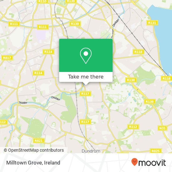 Milltown Grove map