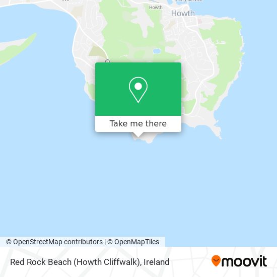 Red Rock Beach (Howth Cliffwalk) map