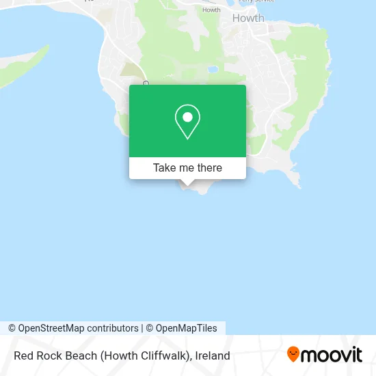 Red Rock Beach (Howth Cliffwalk) map