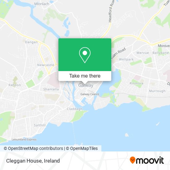 Cleggan House map