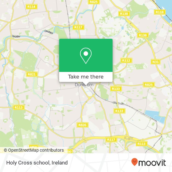 Holy Cross school map