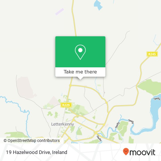 19 Hazelwood Drive map