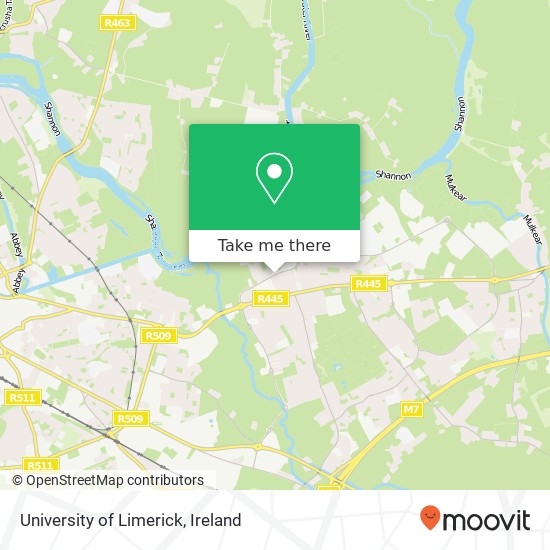 University of Limerick map