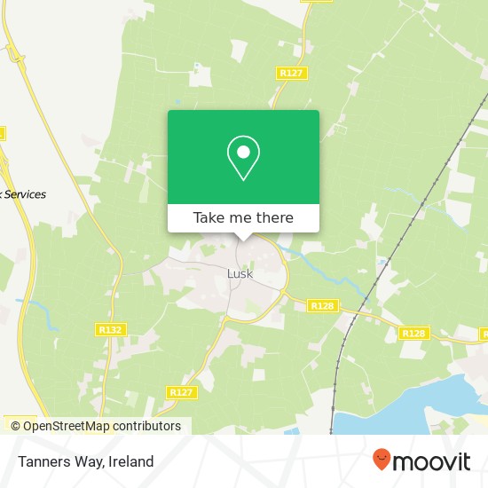 Tanners Way map
