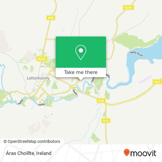 Áras Choillte map