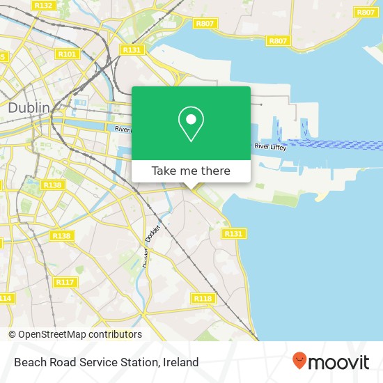 Beach Road Service Station map