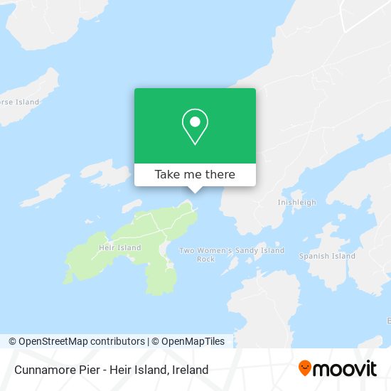 Cunnamore Pier - Heir Island map