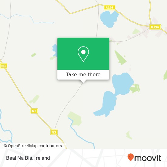 Beal Na Blá map