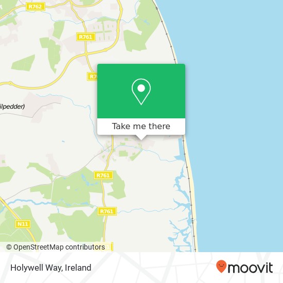 Holywell Way map