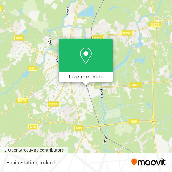 Ennis Station map