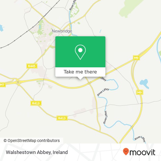 Walshestown Abbey map