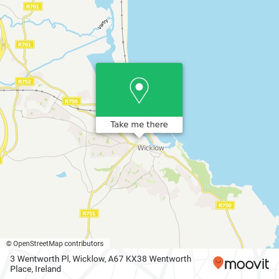 3 Wentworth Pl, Wicklow, A67 KX38 Wentworth Place map