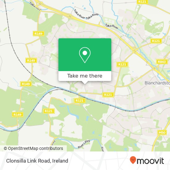 Clonsilla Link Road map