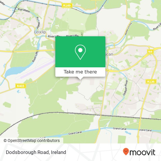 Dodsborough Road map