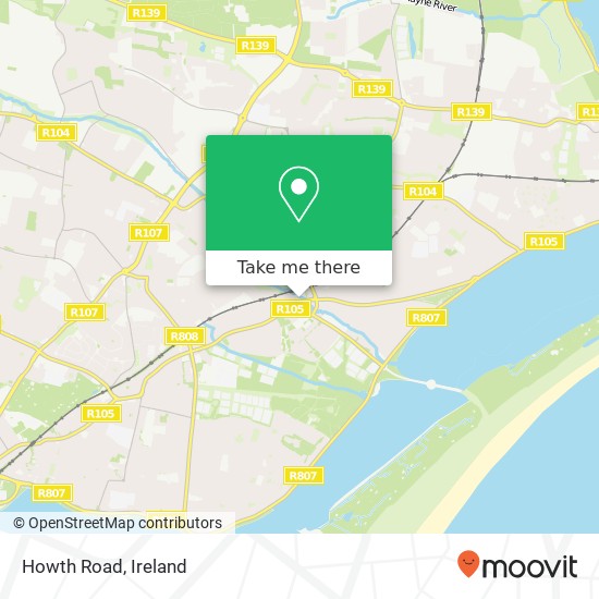 Howth Road map