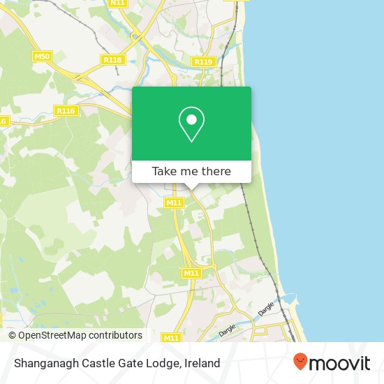 Shanganagh Castle Gate Lodge map