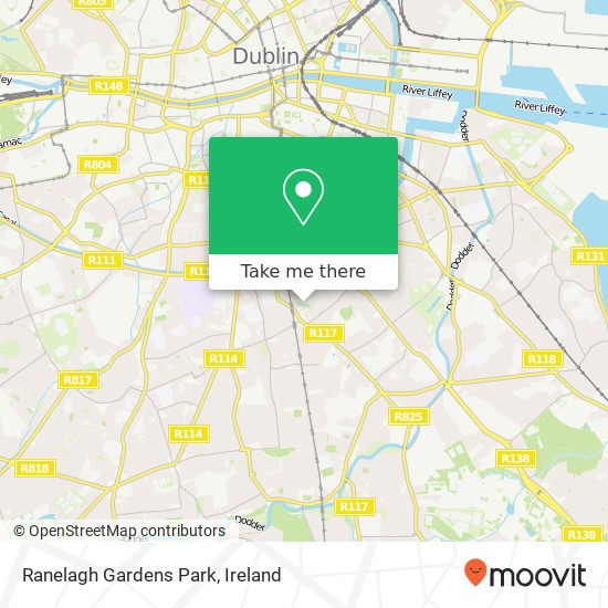 Ranelagh Gardens Park map