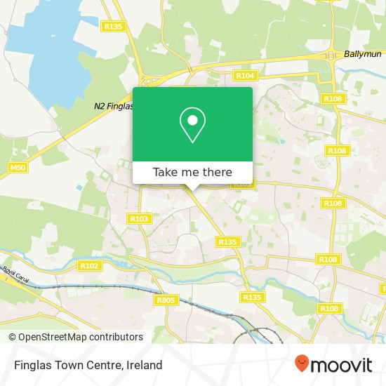 Finglas Town Centre map