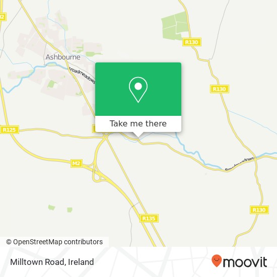 Milltown Road map