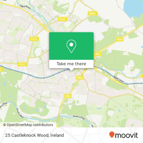 25 Castleknock Wood map