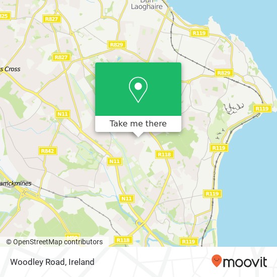 Woodley Road map