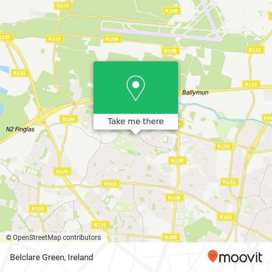 Belclare Green map