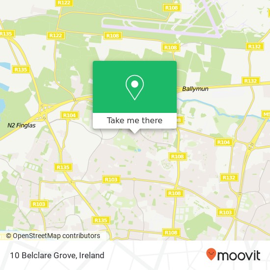 10 Belclare Grove map