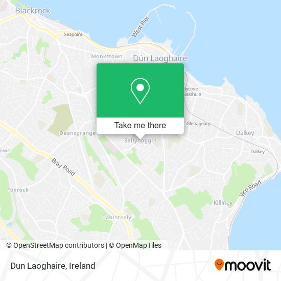 Dun Laoghaire map