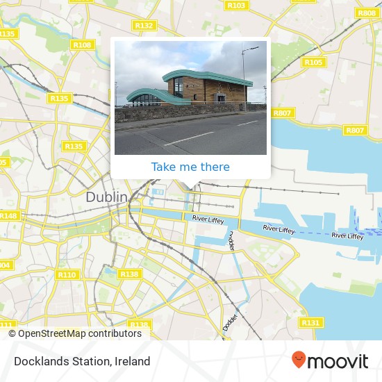 Docklands Station map