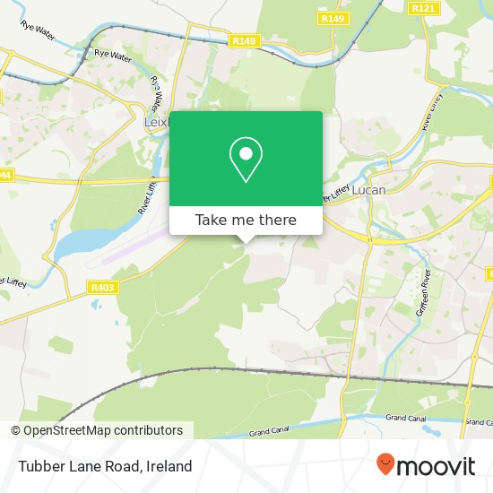 Tubber Lane Road map