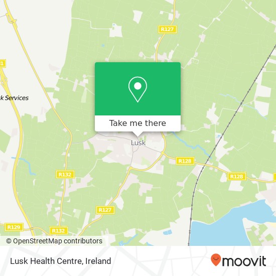 Lusk Health Centre map