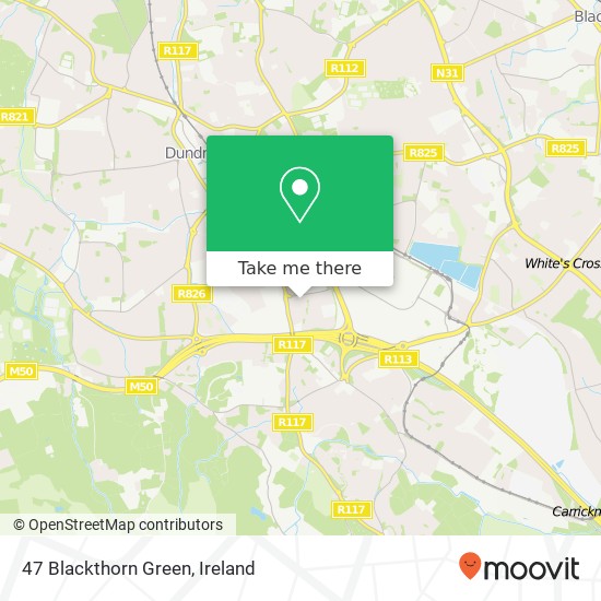 47 Blackthorn Green map