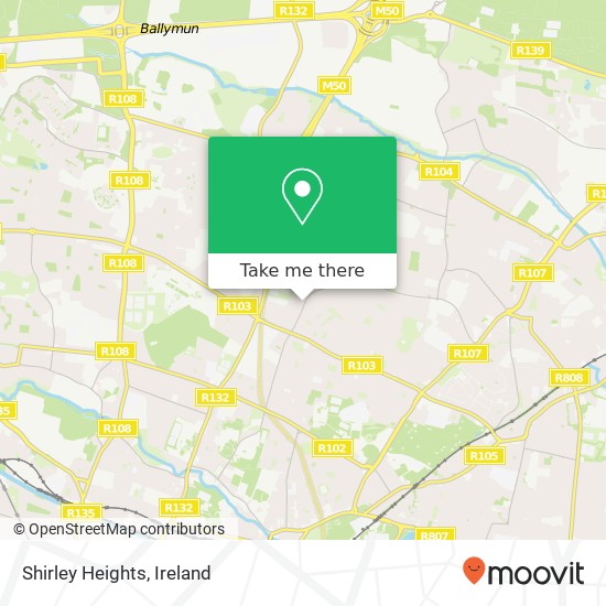 Shirley Heights map
