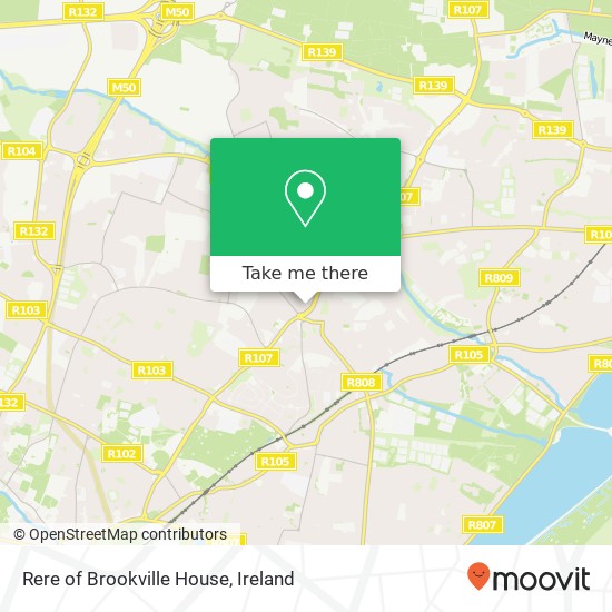 Rere of Brookville House map