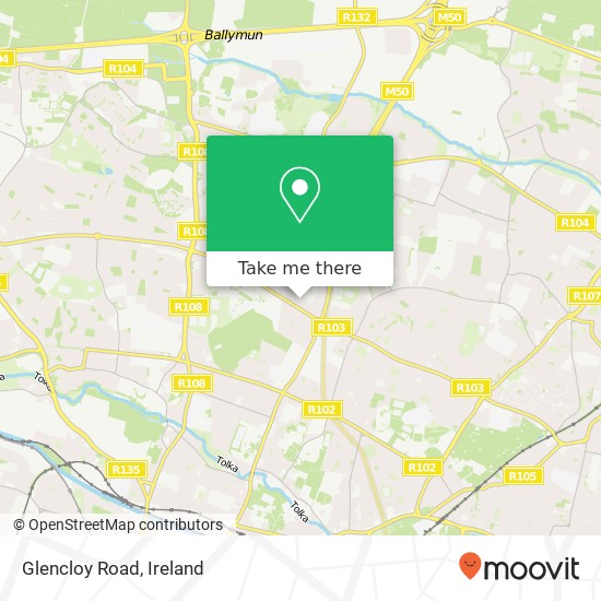 Glencloy Road map