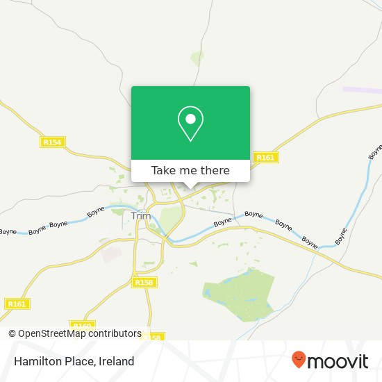 Hamilton Place map