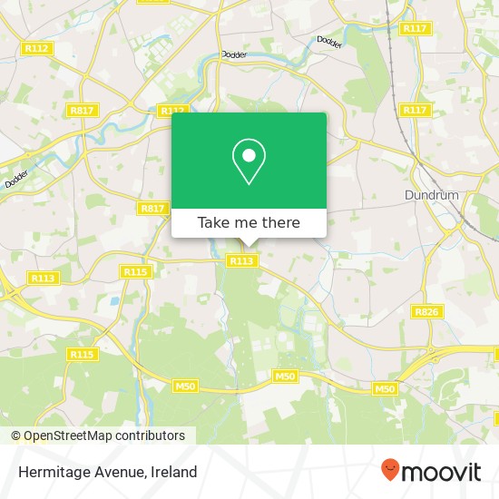 Hermitage Avenue map