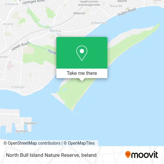 North Bull Island Nature Reserve map