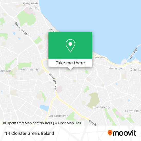 14 Cloister Green map