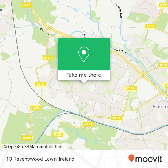 13 Ravenswood Lawn map