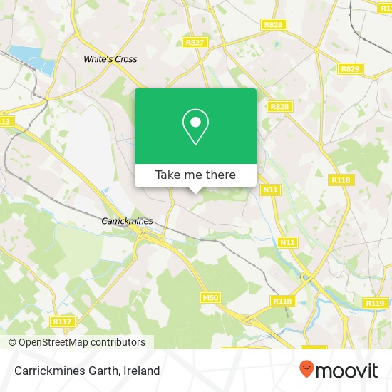 Carrickmines Garth map