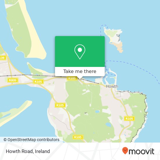 Howth Road map