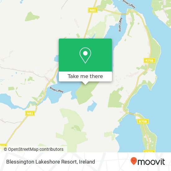 Blessington Lakeshore Resort map