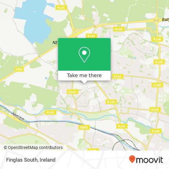 Finglas South map