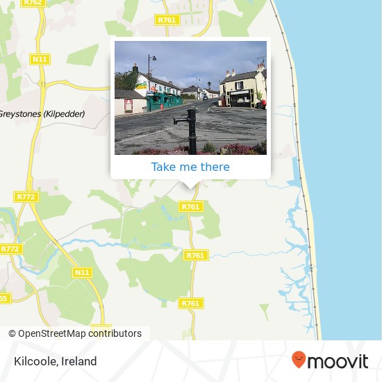 Kilcoole map